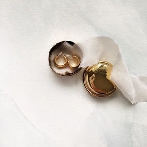 Madewell Chunky Gold Hoop Earrings